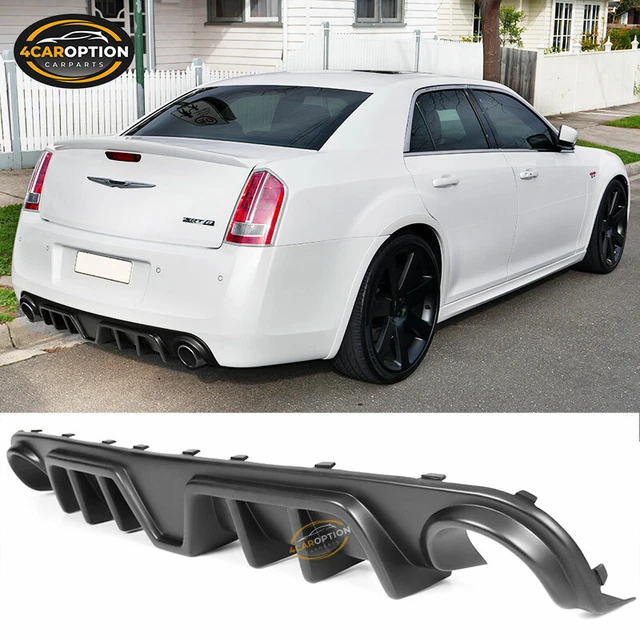 IKON Style Front Bumper Lip Spoiler For 2012-2014 Chrysler 300 SRT8 – Unpainted Black PU