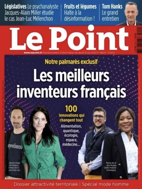 LE POINT MAGAZINE 09 juin 2022 Les Meilleurs Inventurs Français EUR 5 ...