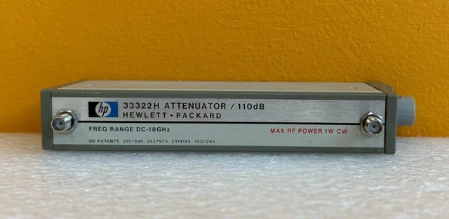 HP 33322H DC to 18 GHz 0-110 dB SMA (F-F) Programmable Step Attenuator. Tested!