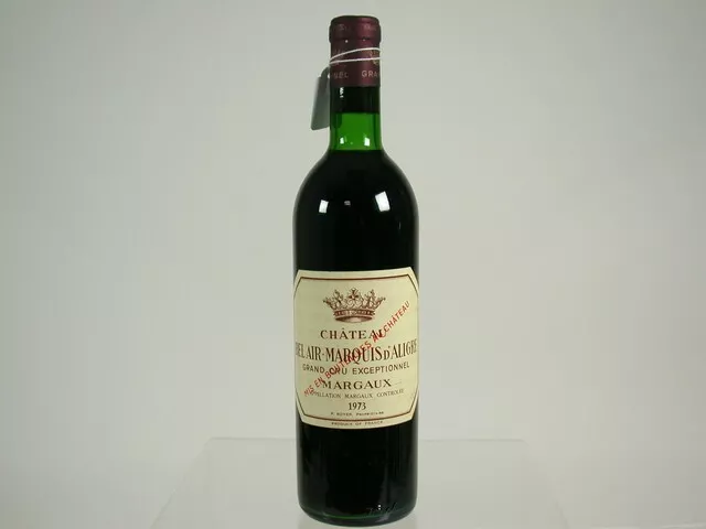 Wein Rotwein Red Wine 1973 Chateau Bel Air Marquis D' Aligre Grand Cru 305/20