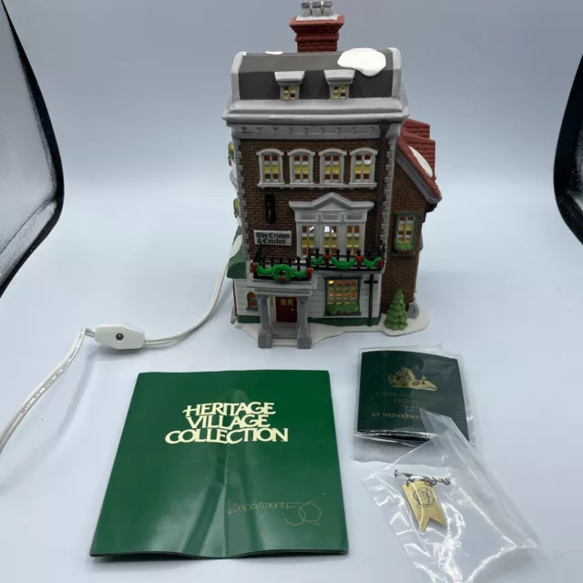 Dept 56 Dickens Christmas Village First Edition CROWN & CRICKET INN House