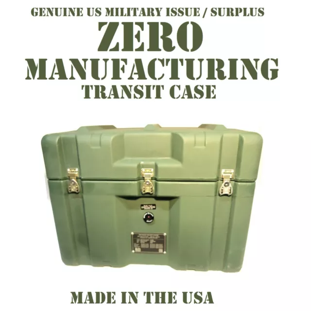 New Us Military Zero Cases Single Lid Roto-Molded Extreme-Duty Transit Case Box
