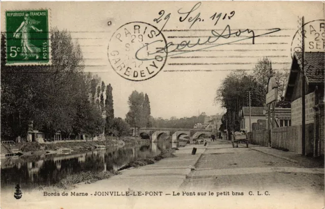 CPA Bords de Marne - JOINVILLE-le-PONT - Le Pont sur le petit arm (659527)