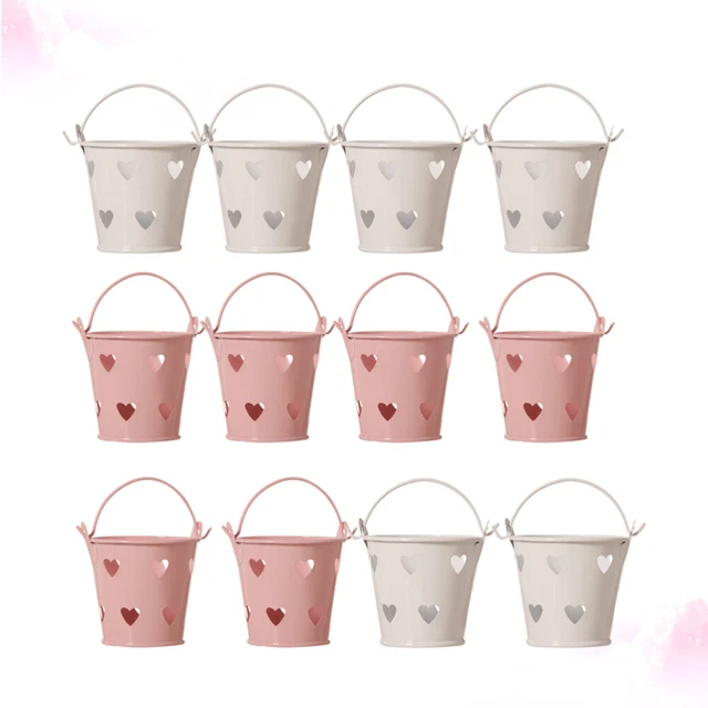 12 Pcs Mini Seau Petits Seaux En Métal Pot De Fleurs La Mariée Cadeau