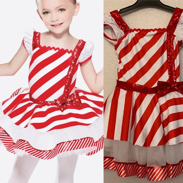 Revolution DanceCostume dress Red white stripe PEPPERMINT TWIST RC19707 MC