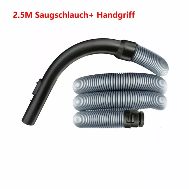 2,5M Saugschlauch + Handgriff Set für Miele Classic C1 EcoLine 7736190 7736191