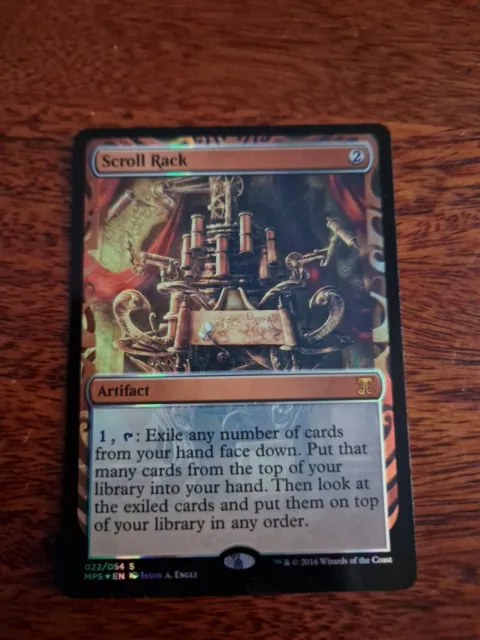 Scroll Rack Masterpiece Invention FOIL Excellent, Magic The Gathering, MTG