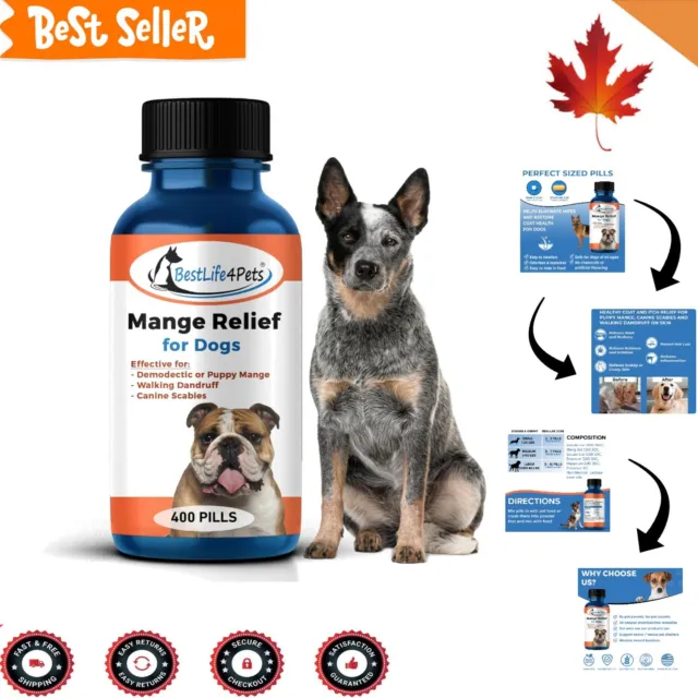 All-Natural Organic Mange Relief for Dogs - Itch Relief - Safe for All Breeds