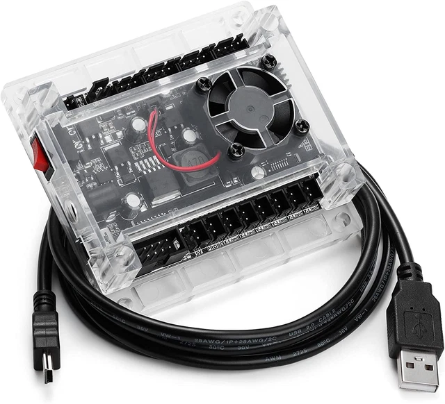Genmtisu CNC Router Machine Controller Board with ABS Case for CNC 1810-PRO/3018