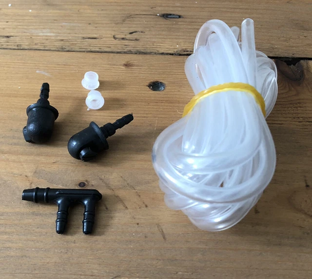 Brand new FIAT 131 MIRAFIORI WINDSCREEN WASHER HOSE JETS KIT