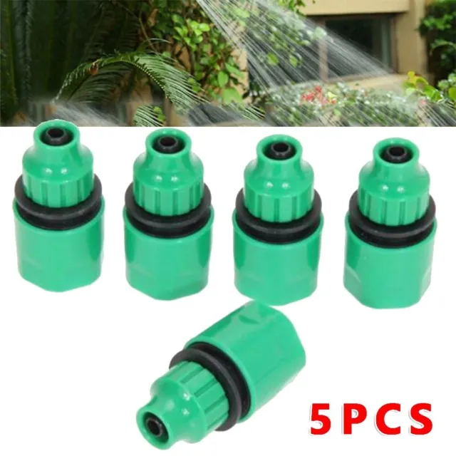 Multi Purpose 38 Green Garden Hose Adapter 5PCS Water Pipe Tap Connector