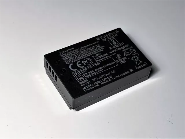 Batteria Originale Canon LP-E12 875 mAh per Fotocamere Canon