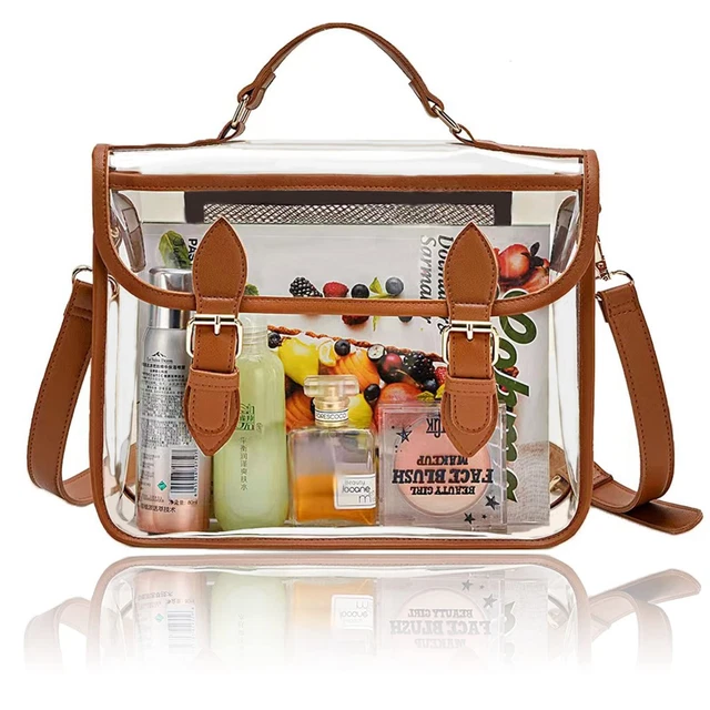 Clear Bag Stadium Approve Clear Shoulder Bag Purse 2 In 1 Clear Messenger Bag Cr