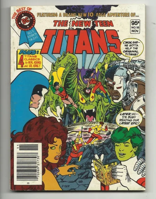 Best of DC Blue Ribbon Digest #18 - The New Teen Titans Neal Adams art - FN+ 6.5