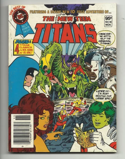 Best of DC Blue Ribbon Digest #18 - The New Teen Titans Neal Adams art - FN+ 6.5
