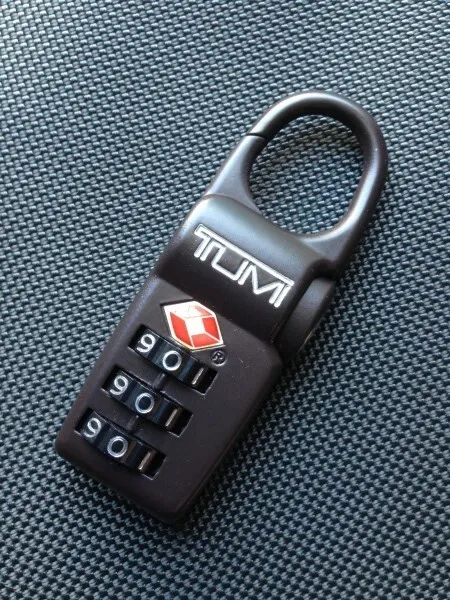 New TUMI Alpha Bravo Dark Brown TSA Secure Luggage Combination Lock
