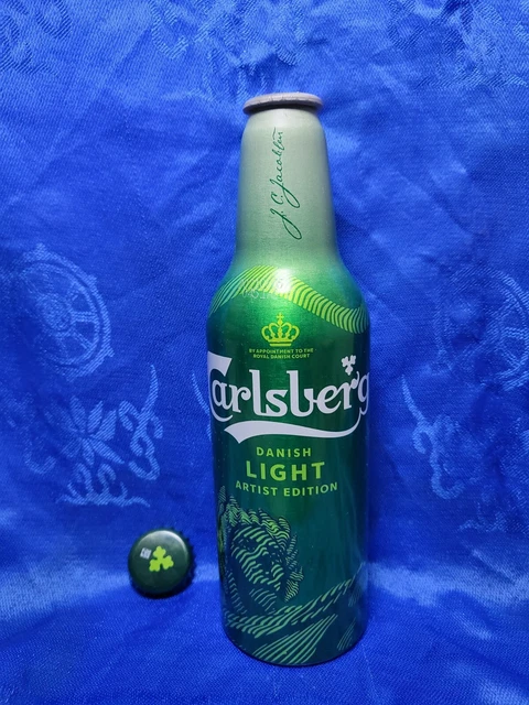 China Carlsberg Beer DANISH LIGHT ARTIST EDITION Aluminum bottle empty 355ML
