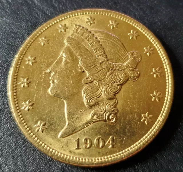 SUPERB 1904-P  Liberty Head  $20 Twenty Dollar Gold US Coin High Grade