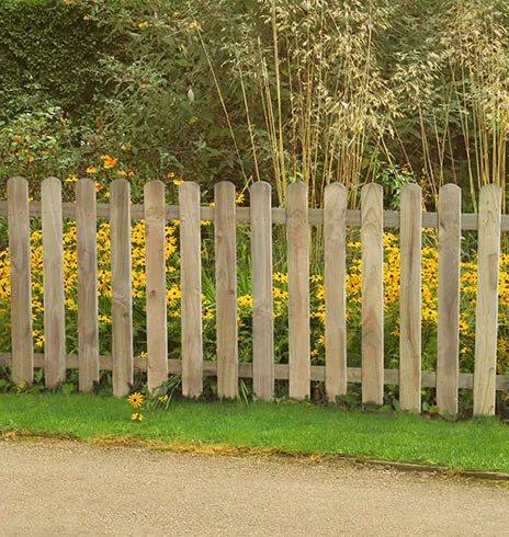 1.8m x 0.9m Pressure Treated Heavy Duty Pale Picket Fence Panel - Pack of 3/4/5