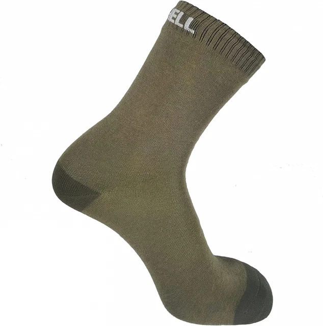 Dexshell Waterproof Ultra Thin Homme Chaussettes imperméable S, Kaki/Gris.