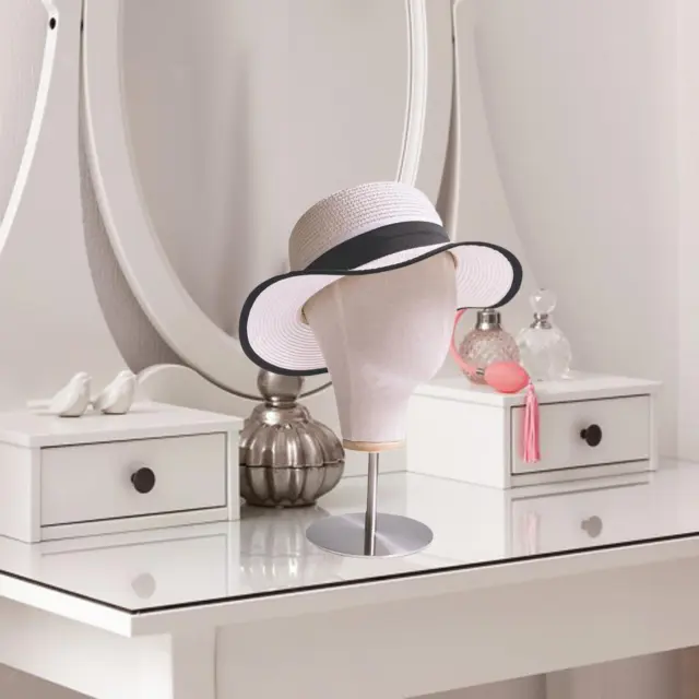 Mannequin Kopf Modell Hut Haarteile Display Stand Stabile Basis für