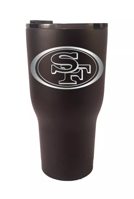 San Francisco 49ers RTIC Laser Engraved 20 or 30 oz. Stainless Steel Tumbler