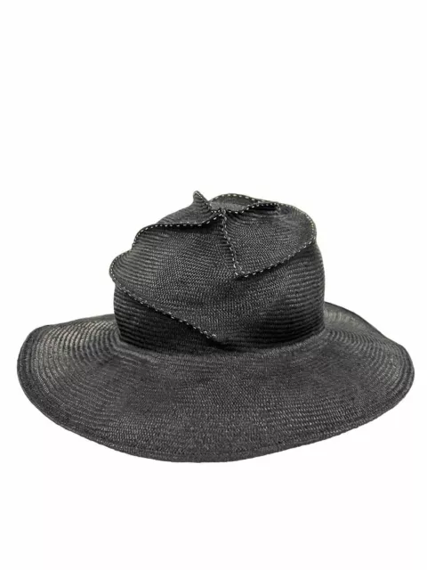 Original black hat from Famous Australian milliner, Melissa Jackson