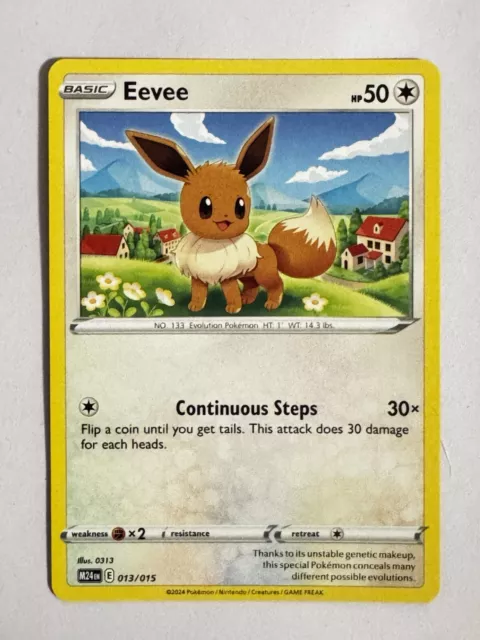 EEVEE NEW 2025 McDonald’s Happy Meal Pokémon Dragon Discovery Card