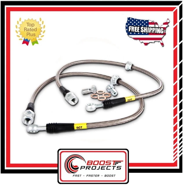 StopTech Stainless Steel Braided Front Brake Lines for Volkswagen / Audi A3
