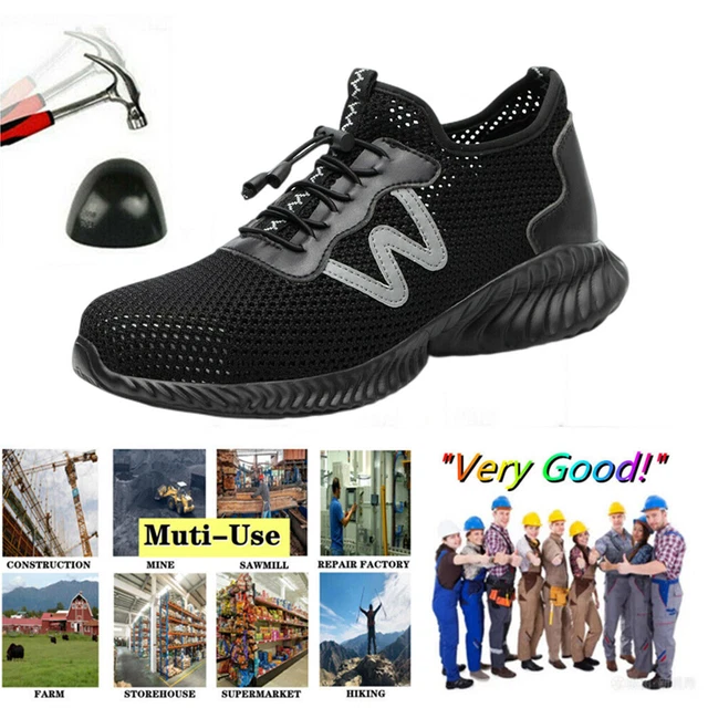 Mens Ladies Safety Steel Toe Cap Work Boots. Modern Ankle
