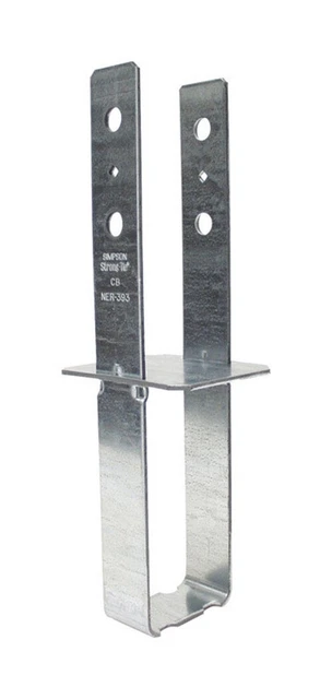 Simpson Strong-Tie CB46 7 ga. Galvanized Steel Column Base Kit 4 x 6 in.