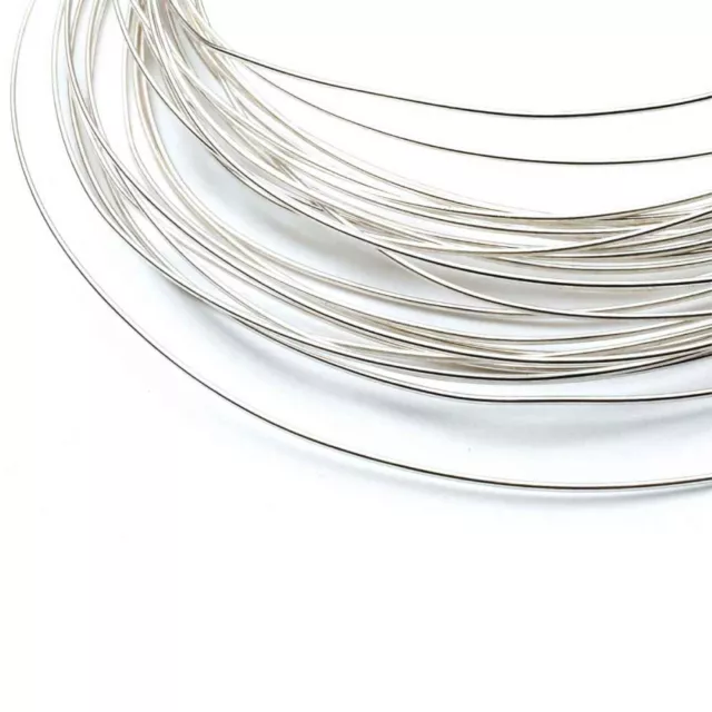 1m Sterling Silver 1mm - Soft Round Wire Rod 18 Gauge Jewellery Bead