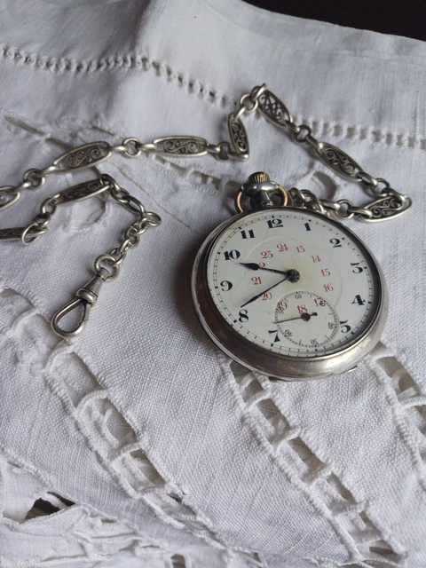 ANCIENNE CHAINE DE MONTRE GOUSSET 25,5 cm Art Déco Filigrane EUR 35,00 - FR