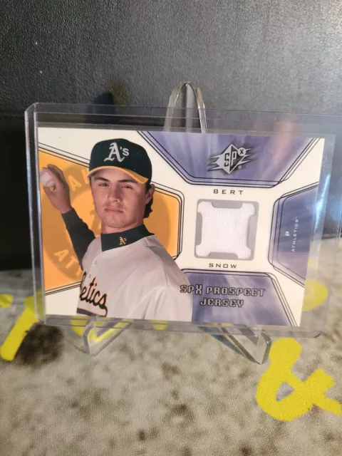 2001 Upper Deck SPX Bert Snow #134 Prospect Jersey Oakland Athletics