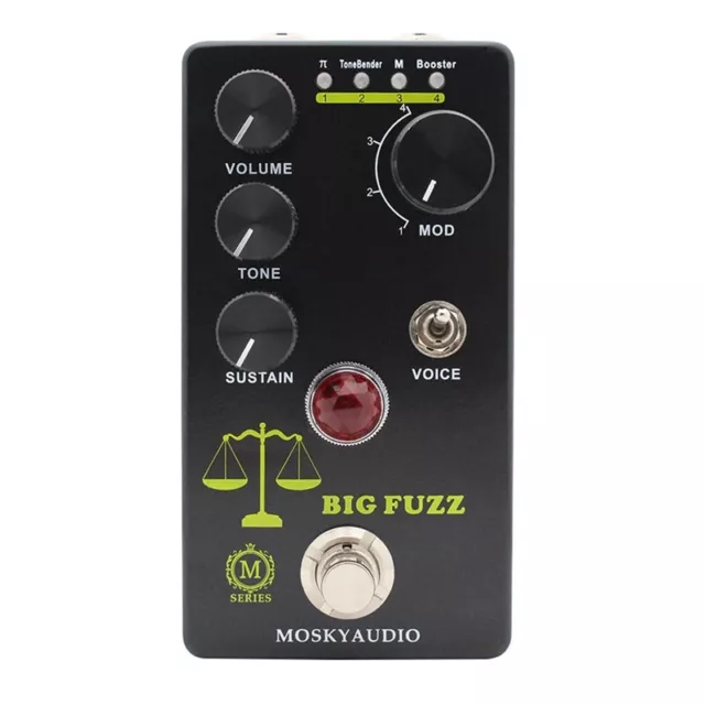 BIG FUZZ Guitarra FUZZ Pedal de Efectos FuncióN True Bypass Procesador de 6462