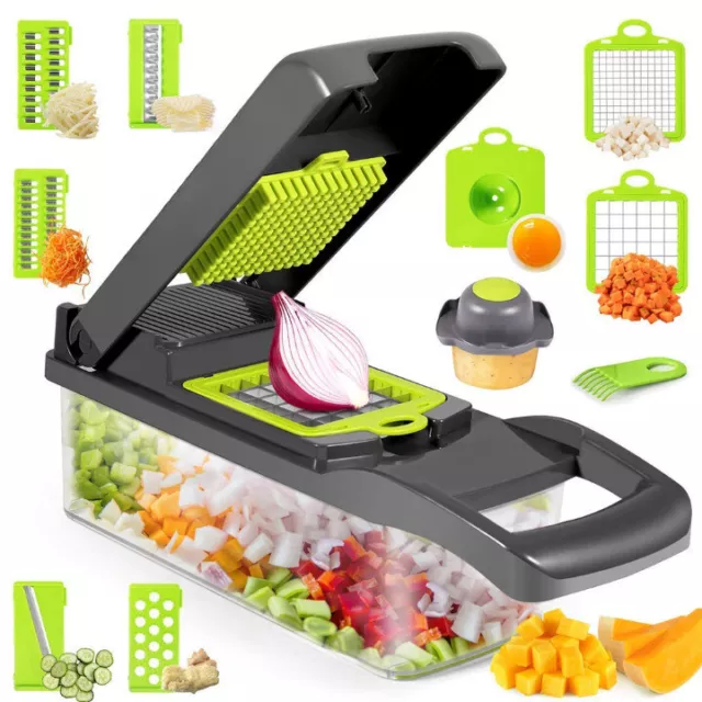 Vegetable Chopper 16-in-1 Kitchen Mandoline Vegetable Cutter Slicer Food Chopper