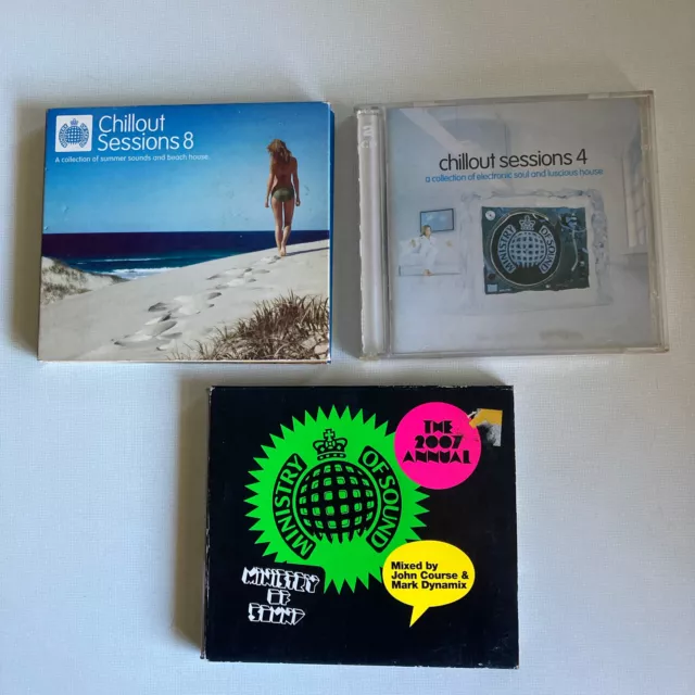 Ministry Of Sound - CDs Lot Of 3 - All 2 Disc - Club Dance Chillout Music