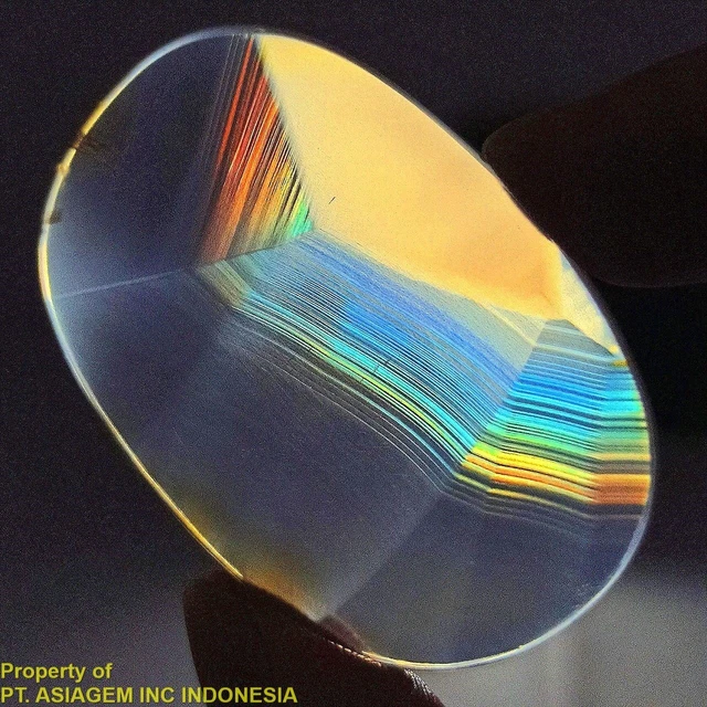 36ct 'A' Grade Rainbow IRIS AGATE ~Multi-Color Fire~ 1-of-a-kind ~100% Natural