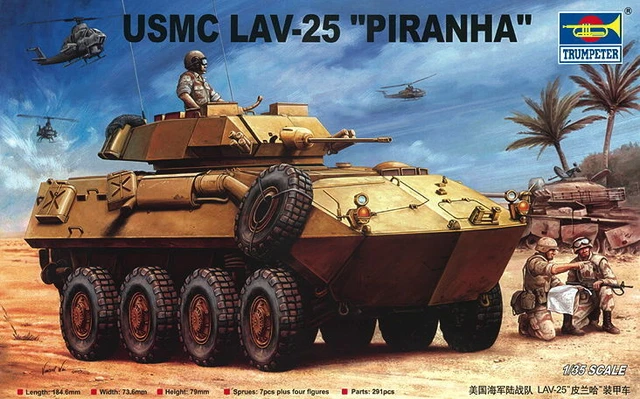 Char Militaire LAV-25 Piranha USMC - Modèle Réduit 1/72 Eaglemoss - Collection Métal