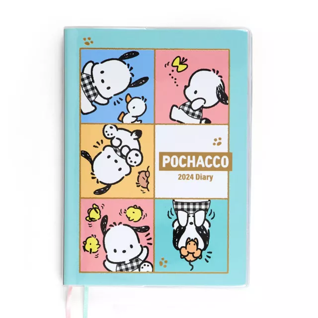 2024 SCHEDULE BOOK Agenda Planner Sanrio Pochacco B6 Block Diary Weekly