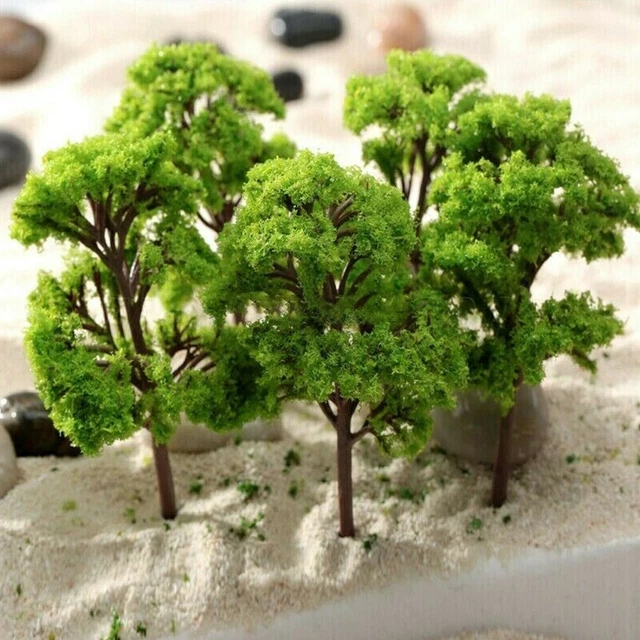 25 Pezzi Di Alberi Di Cocco In Plastica Per Decorazioni, Modellismo, Torte E Paesaggi – 5 Dimensioni, Verde