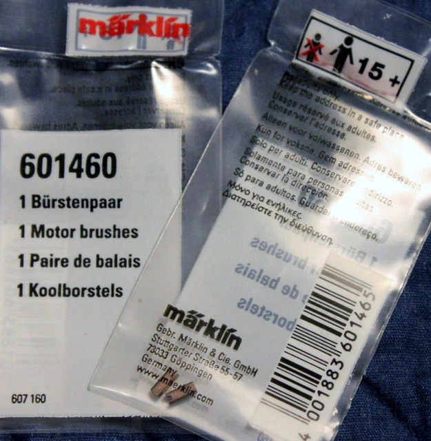 Balais Moteur Märklin HO Référence 60030 - Pour Train Miniature, Ancien Mais état Neuf