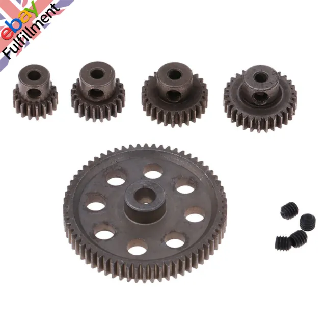 17T-64T Metal Spur Differential Gear Motor Pinion Cogs Set for HSP 1/10 RC Cars