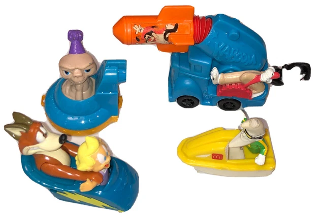 Animaniacs, E.T. &!Mac Tonight Kids Meal Toy Lot Of 4