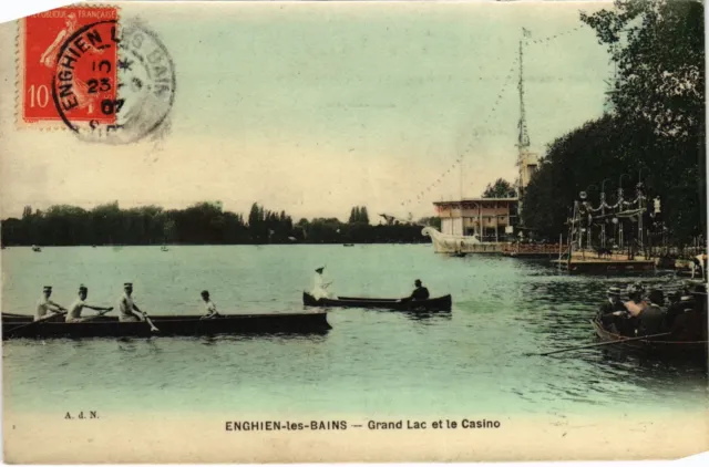 CPA Enghien les Bains Grand Lac et le Casino FRANCE (1308260)