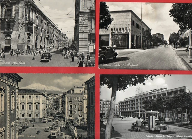 CATANIA - LOTTO DI 16 CARTOLINE D'EPOCA BN - vedi foto  e descrizione