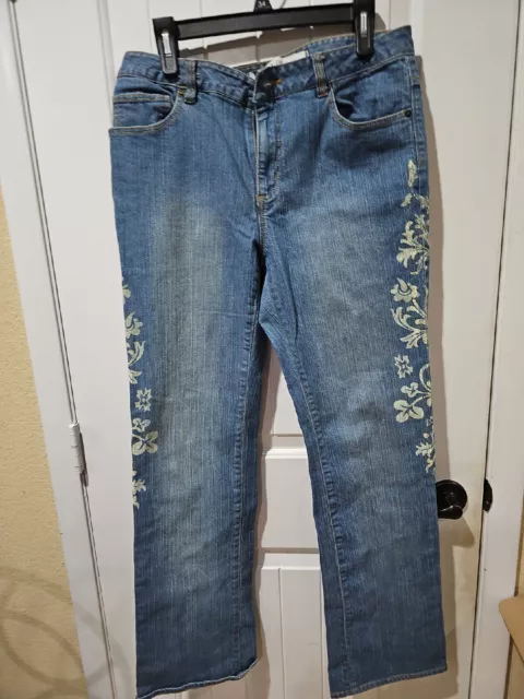 Disney Store Tinkerbell Denim Blue Jeans Women's Size 12 Ladies