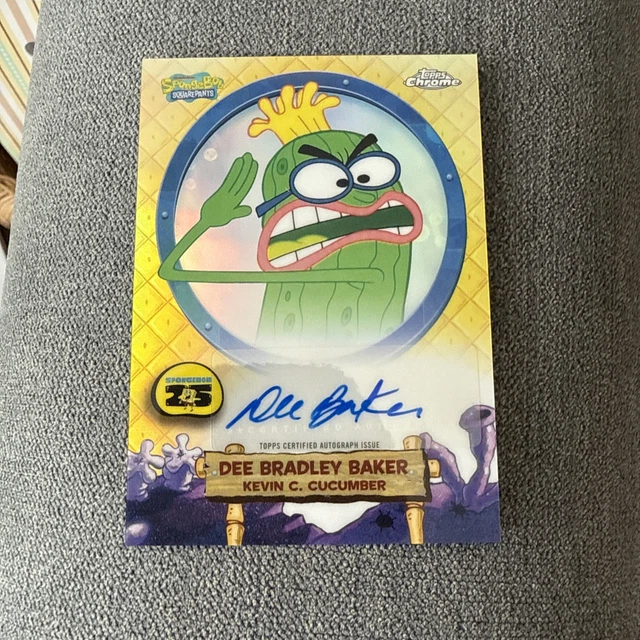 2025 TOPPS CHROME SpongeBob Kevin C Cucumber Dee Bradley Baker Auto SA 2025 Topps Chrome SpongeBob Kevin C Cucumber Dee.webp