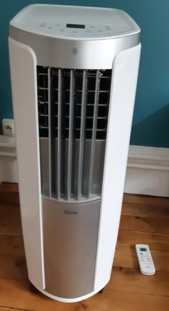 climatiseur mobile : Marque Qlima, Modèle P426, Consommation 1kW