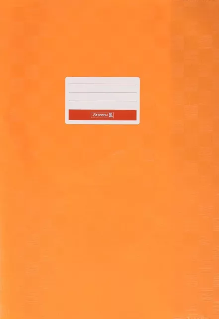 Heftumschlag A4,orange Hefthülle aus Folie, mit Namensschild Brunnen 104052 ...